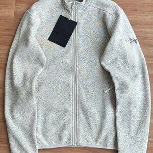 Arcteryx COVERT CARDIGAN Solid Color Stand Collar Zipper Fleece Jacket for Men